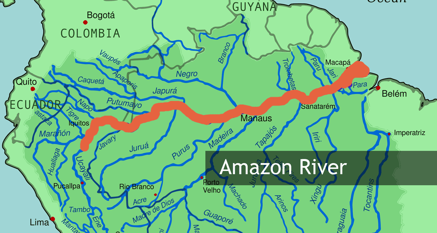 Amazon River System Map